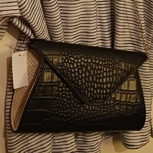 Crocidile Skin Clutch Purse